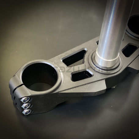 CRAZY IRON Stunt lower triple clamp KAWASAKI ZX-6R 636 `13-`21, black anode (фото 6, фотография 6)