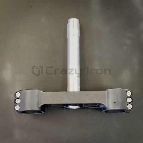 CRAZY IRON Stunt lower triple clamp KAWASAKI ZX-6R 636 `13-`21, black anode (фото 5, фотография 5)