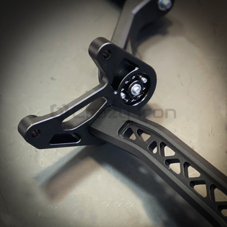 CRAZY IRON CNC Adjustable Subcage KAWASAKI ZX-6R `09-`21, black anode (фото 3, фотография 3)