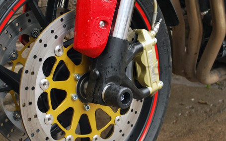 CRAZY IRON Slider set for front axle Stels 600 ; 600GT Benelli (фото 1, фотография 1)