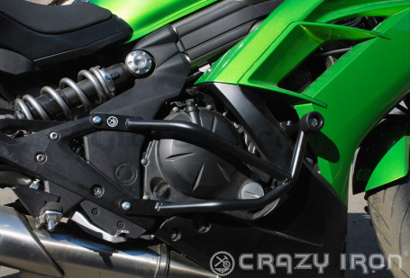 CRAZY IRON Engine Crashbar KAWASAKI Ninja 650R `12-`16, ER-6F `12-`16, Ninja 400R `14-`17  (фото 3, фотография 3)