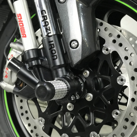 CRAZY IRON Front axle pegs KAWASAKI ZX-10R `16-, Ninja H2, Ninja H2R `15- (фото 2, фотография 2)