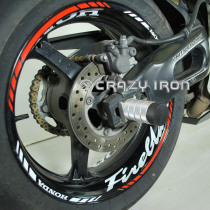 CRAZY IRON Rear axle pegs HONDA CBR1000RR `06-`07