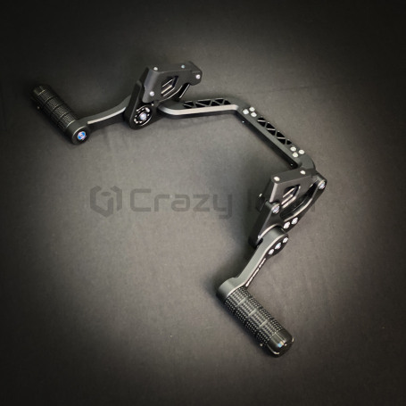 CRAZY IRON CNC Adjustable Subcage YAMAHA YZF-R6 `03-`05, black anode (фото 1, фотография 1)