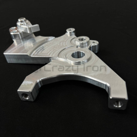 CRAZY IRON Bracket for brake calipers for YAMAHA MT-07, FZ-07, XSR700 `14-`22  1+1 OEM disk (фото 7, фотография 7)