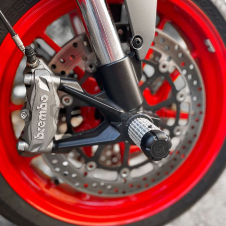 CRAZY IRON Front axle pegs DUCATI Monster 937 2021- (фото 1, фотография 1)