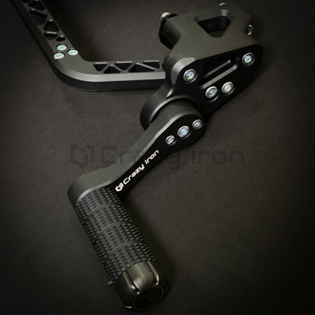 CRAZY IRON CNC Adjustable Subcage YAMAHA MT-09 2014-2020, black anode (фото 8, фотография 8)