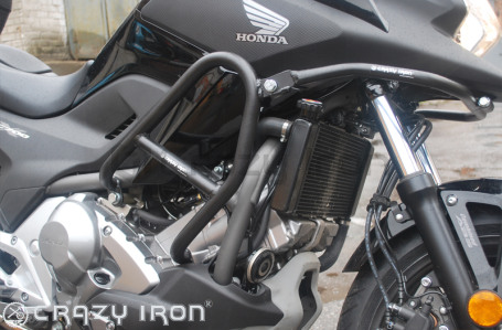 CRAZY IRON Engine Crashbar HONDA NC700XD, NC750XD (AUTOMATIC TRANSMISSION) with mounts for light (фото 2, фотография 2)