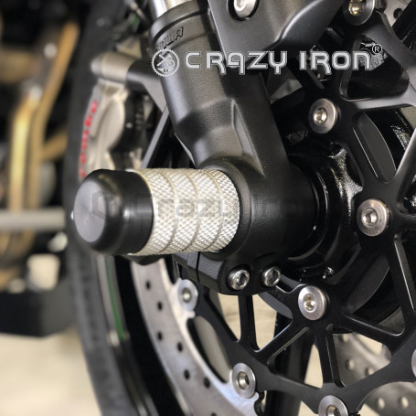 CRAZY IRON Front axle pegs KAWASAKI Z1000 `14- (фото 1, фотография 1)