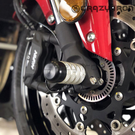 CRAZY IRON Front axle pegs SUZUKI GSX-S750 (фото 1, фотография 1)
