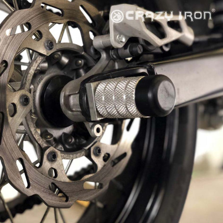 CRAZY IRON Rear axle pegs YAMAHA WR250 `08-`17 (фото 2, фотография 2)