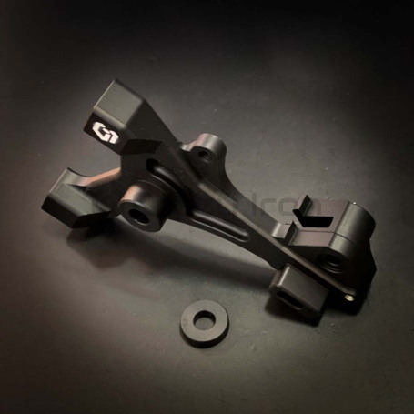 CRAZY IRON Bracket for brake calipers for HONDA GROM, black anode (фото 2, фотография 2)