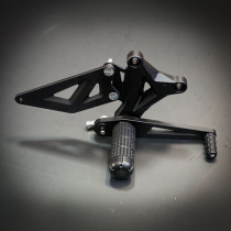 CRAZY IRON Rearset STUNT Kawasaki ZX-6R; Kawasaki ZX-6R 636 `09-`18, black anode