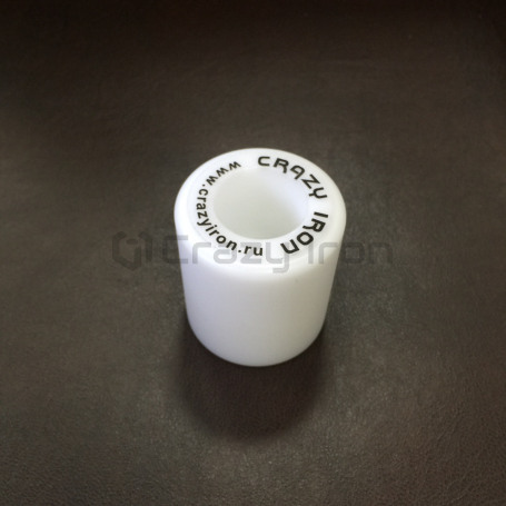 CRAZY IRON 55/10 Delrin Slider "cylinder", white (фото 1, фотография 1)