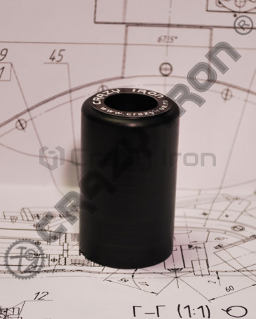 CRAZY IRON 80/10 Delrin Slider "cylinder", black (фото 1, фотография 1)