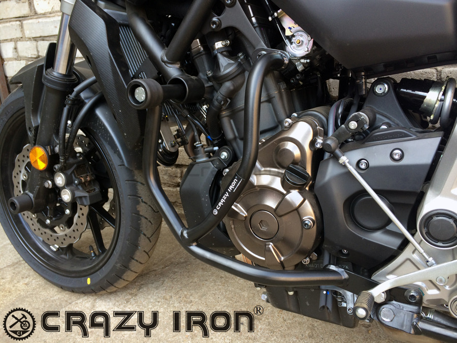 CRAZY IRON Engine Crashbar YAMAHA MT-07, TRACER, FZ-07, XSR700 - Motorcycle  Parts & Accessories