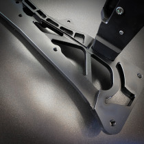 CRAZY IRON CNC Subframe KAWASAKI ZX-6R `09-`18, ZX-6R 636 `13-`18, black anode
